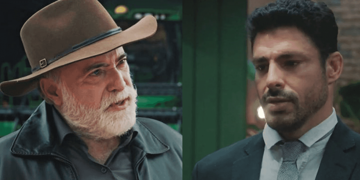 Caio e Antônio em Terra e Paixão (Foto: Reprodução, Globo)