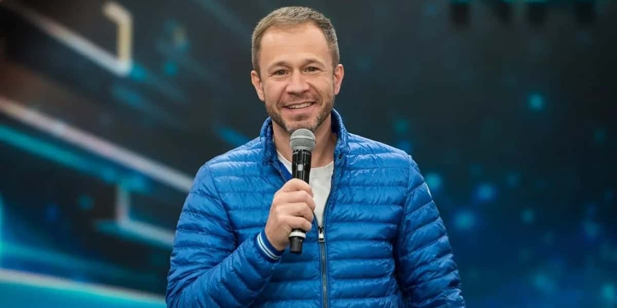 Tiago Leifert participou do programa de Faustão e elevou audiência (Foto: Divulgação/Band)