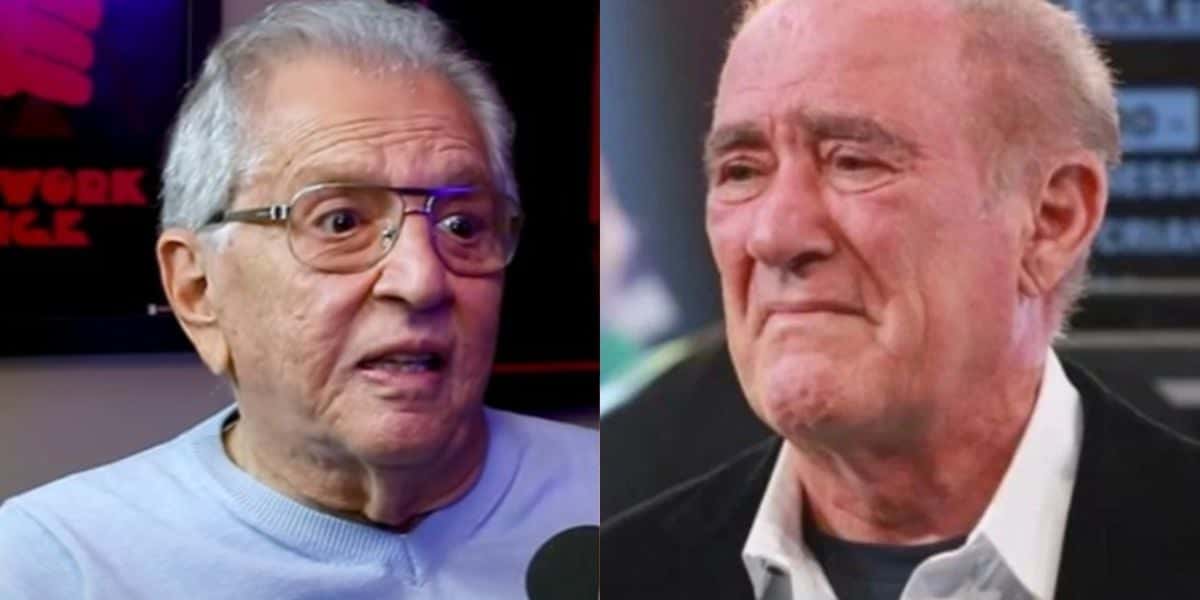 Carlos Alberto de Nóbrega, do SBT, e Renato Aragão, o Didi (Foto Montagem TV Foco)