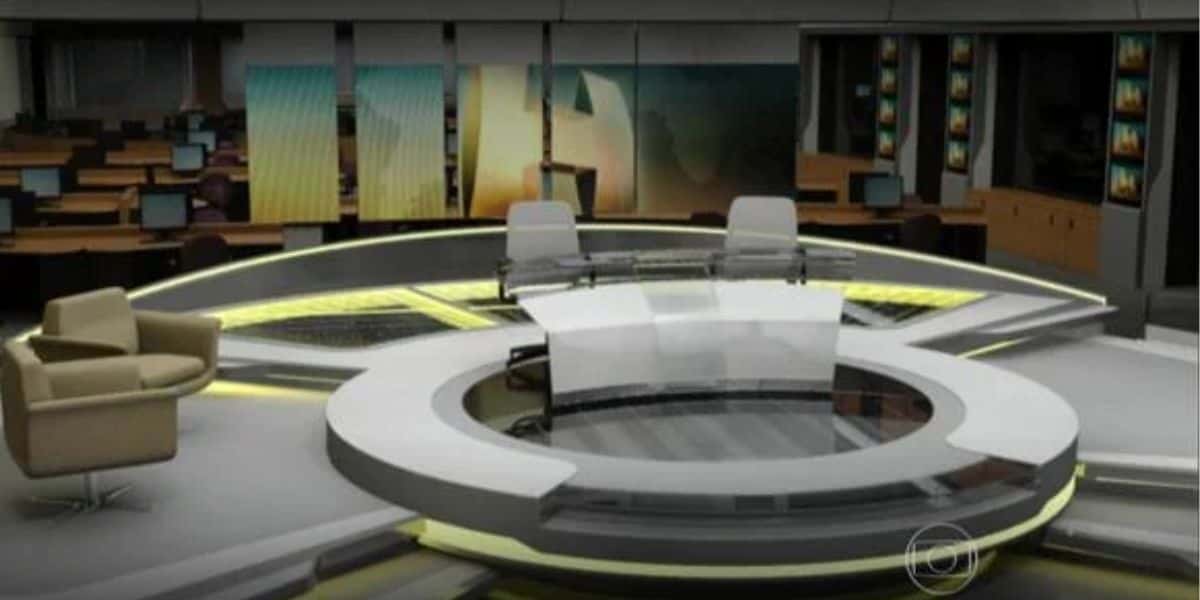 Cenário do Jornal Hoje, da Globo - Foto Reprodução TVGlobo