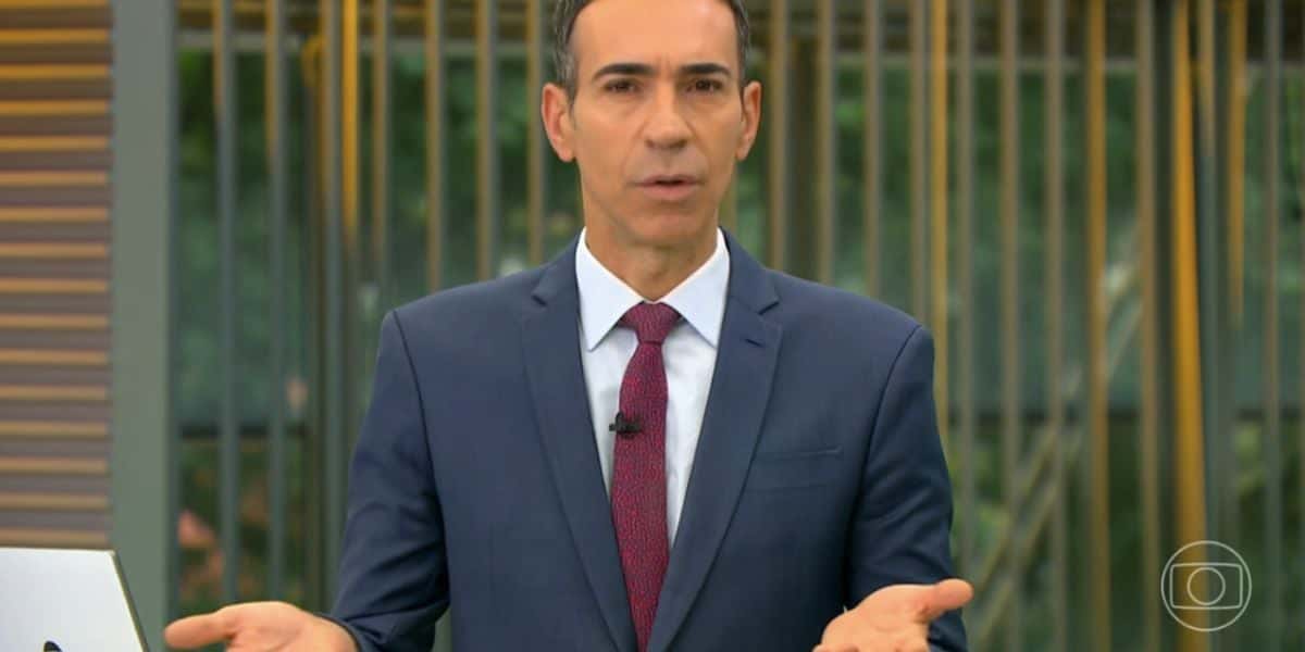 César Tralli no Jornal Hoje (Foto: Reprodução / Globo)