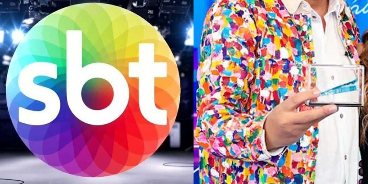 Logo do SBT ao lado de Geraldo Luís cortado - Foto Reprodução Internet