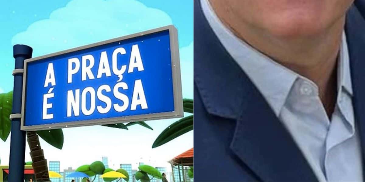 Logo da Praça É Nossa e famoso do SBT (Fotos: Reproduções / Internet / Instagram)