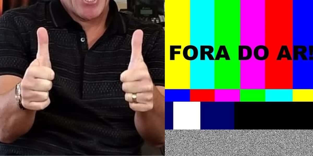 Apresentador comemora demissão de canal após falência (Reprodução: Montagem TV Foco)