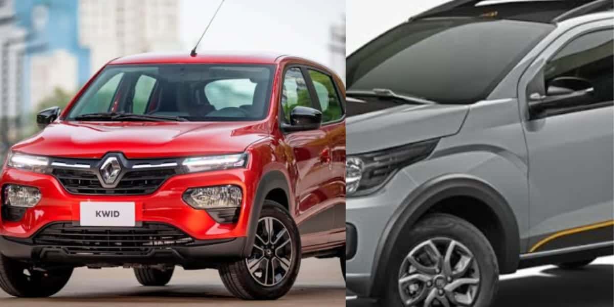 Carro popular mais em conta é tão barato quanto o Kwid (Reprodução: Montagem TV Foco)