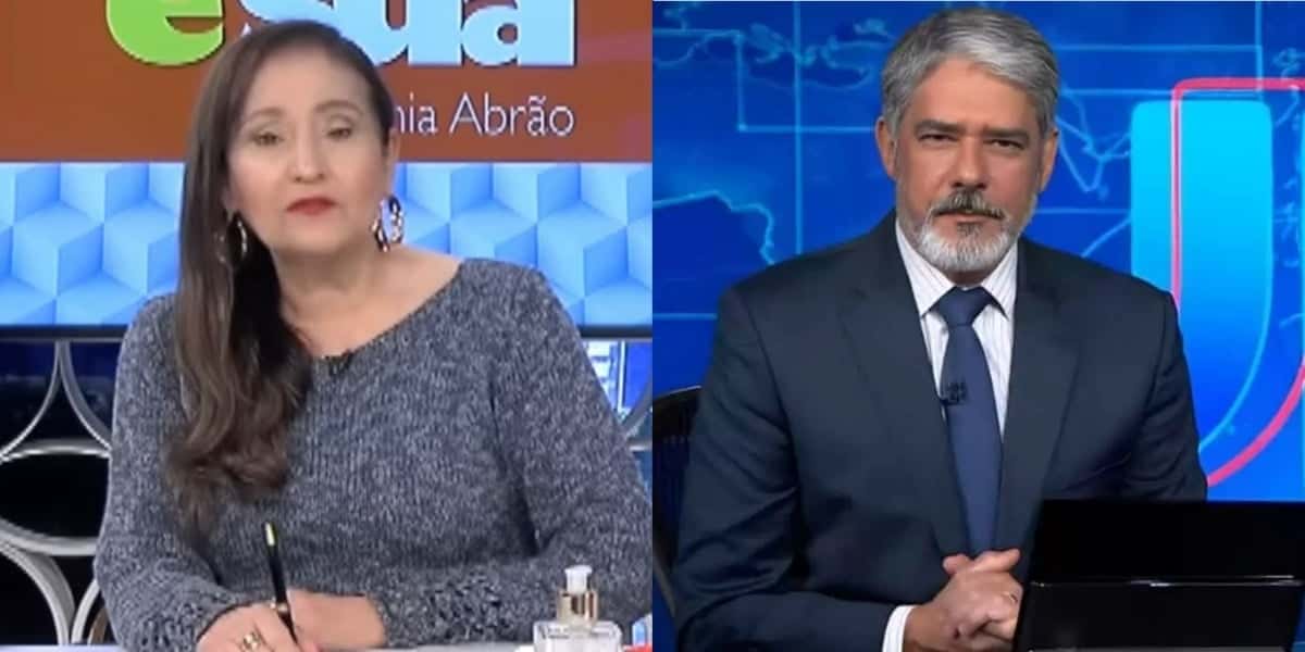 Sonia Abrão deu notícia sobre William Bonner e subiu em audiência (Foto: Reprodução/RedeTV!/TV Globo)