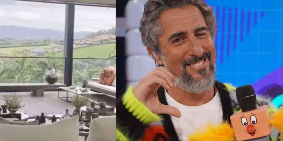 Estátua do Homem Aranha, quadras e até hotel privativo A mansão absurda de Marcos Mion, de R$8 milhões - Foto: Reprodução