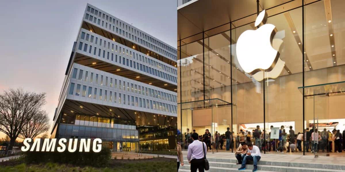 Fachada do prédio da Samsung e da Apple - Foto Reprodução Internet