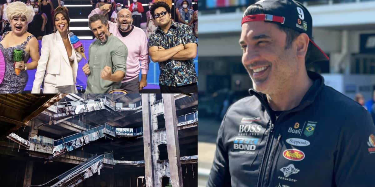 Juliana Paes, Otávio Muller, Robson Nunes e Nany People no Caldeirão - Shopping - Edu Guedes (Fotos: Reproduções / Globo / Internet / Instagram)