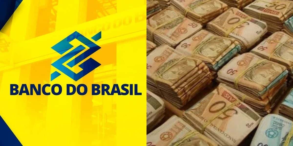 Logo do Banco do Brasil e notas de dinheiro - Foto Reprodução Internet