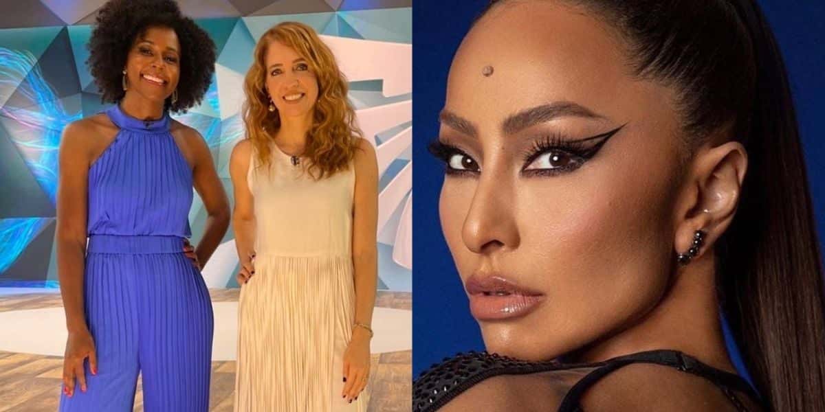Maju Coutinho e Poliana Abritta no Fantástico / Sabrina Sato - Montagem: TVFOCO