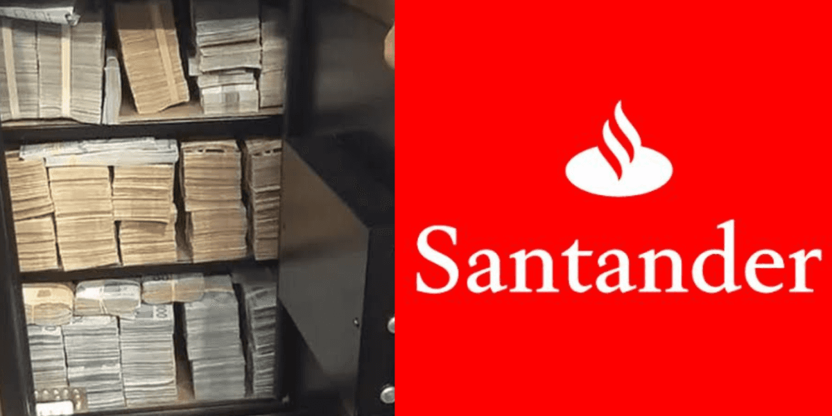 Santander estoura cofres após compra de banco gigante (Reprodução/Montagem TV Foco)