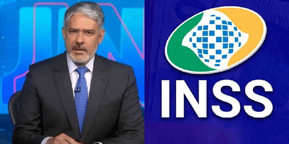William Bonner dá notícia sobre o INSS (Foto: Reprodução/ Internet)