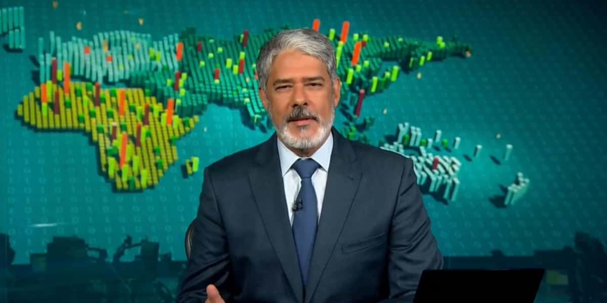 William Bonner teve baixa audiência no "Jornal Nacional" (Foto: Reprodução/TV Globo)
