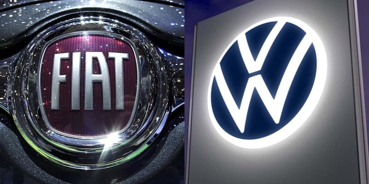 Fiat e Volkswagen. Foto: Reprodução/Internet