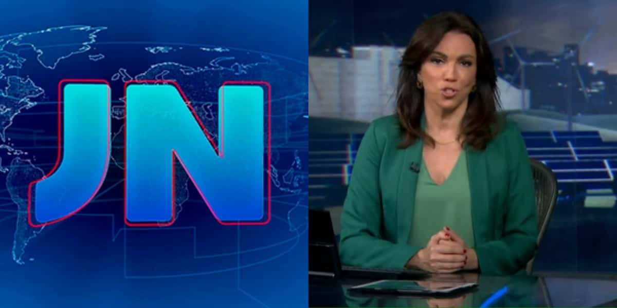 Ana Paula Araújo no "Jornal Nacional" (Foto: Reprodução/TV Globo)