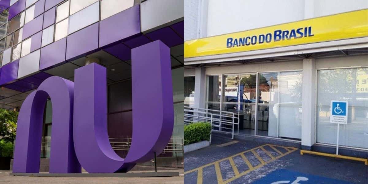 Nubank comemora e Banco do Brasil chora (Reprodução: Montagem TV Foco)