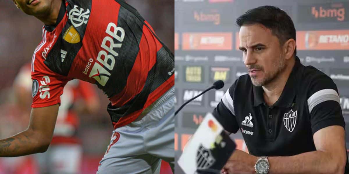 Bruno Henrique e Rodrigo Caetano (Reprodução - Internet)