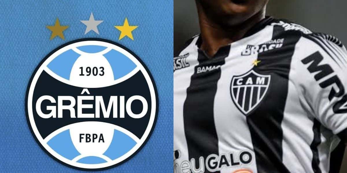 Estrela do Atlético Mineiro está perto de fechar com o Grêmio (Foto - Montagem TV Foco).