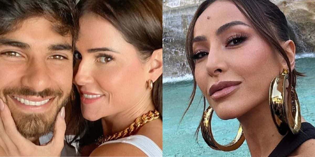 Hugo Moura e Déborah Secco / Sabrina Sato - Montagem TVFOCO