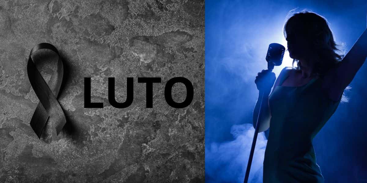 Imagem de luto e cantora misteriosa (Fotos; Reproduções / Canva)