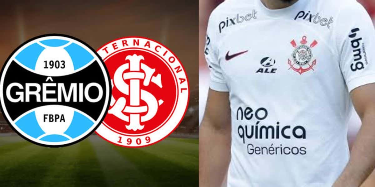 Internacional e Grêmio querem craque do Corinthians (Foto - Montagem TV Foco).