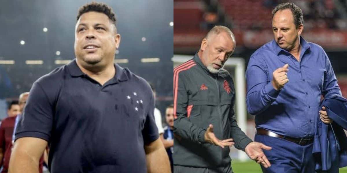 Ronaldo define novo técnico do Cruzeiro (Montagem TV Foco).