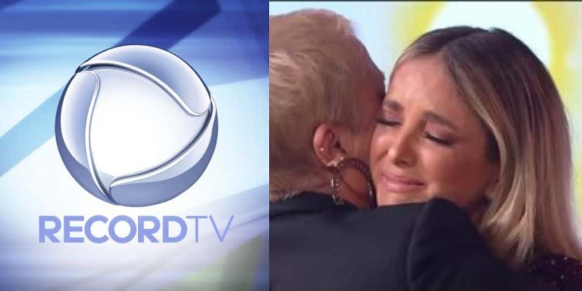 Ticiane Pinheiro chorando na Record - Foto Reprodução Internet
