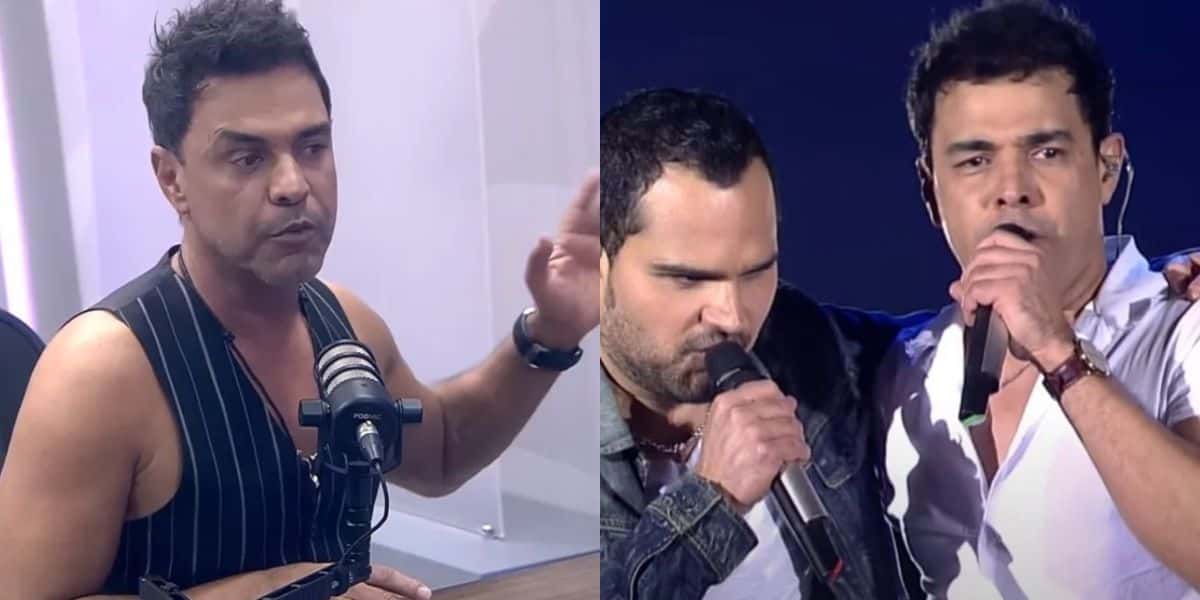 Zezé Di Camargo fala sobre fim com Luciano - Montagem TVFOCO