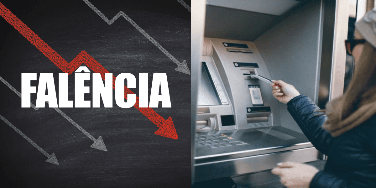 Banco fecha as portas após falência (Foto: Reprodução / Montagem / TV Foco)