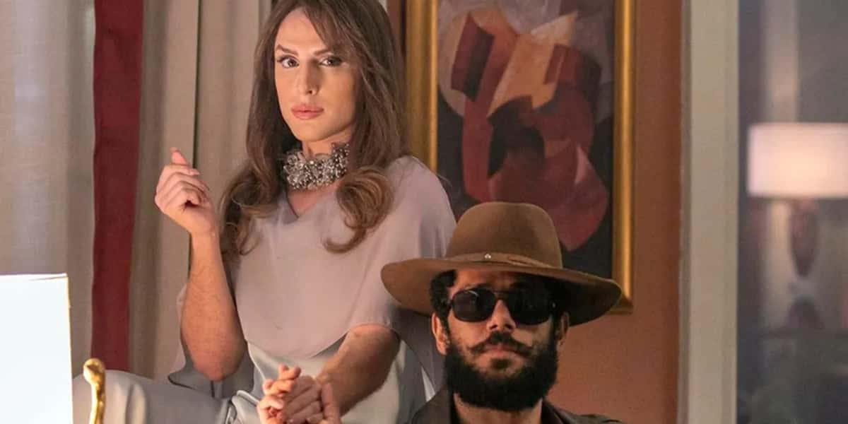 Kelvin (Diego Martins) e Ramiro (Amaury Lorenzo) em "Terra e Paixão" (Foto: Divulgação/TV Globo)