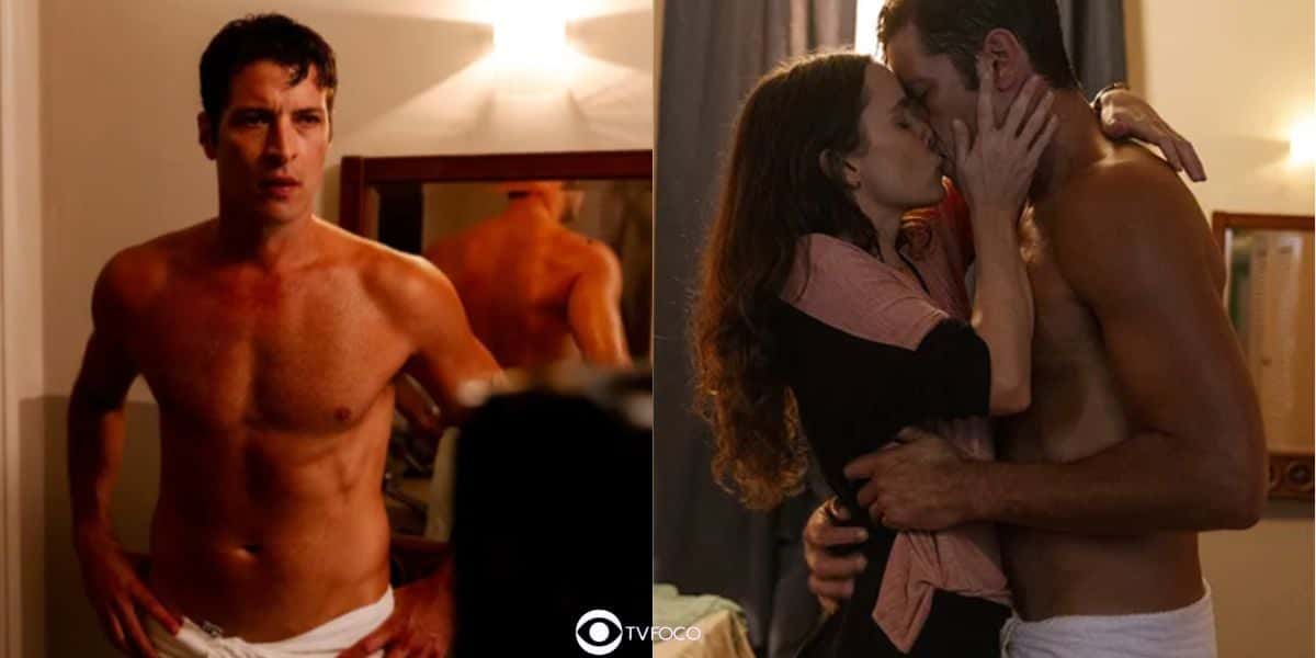 Marino (Leandro Lima) e Lucinda (Débora Falabella) em Terra e Paixão (Foto: Reprodução / Globo)