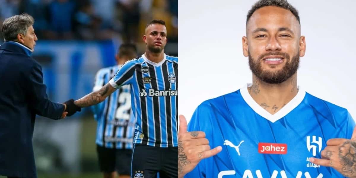 Renato Gaúcho, Luan e Neymar (Foto: Reprodução/ Internet)