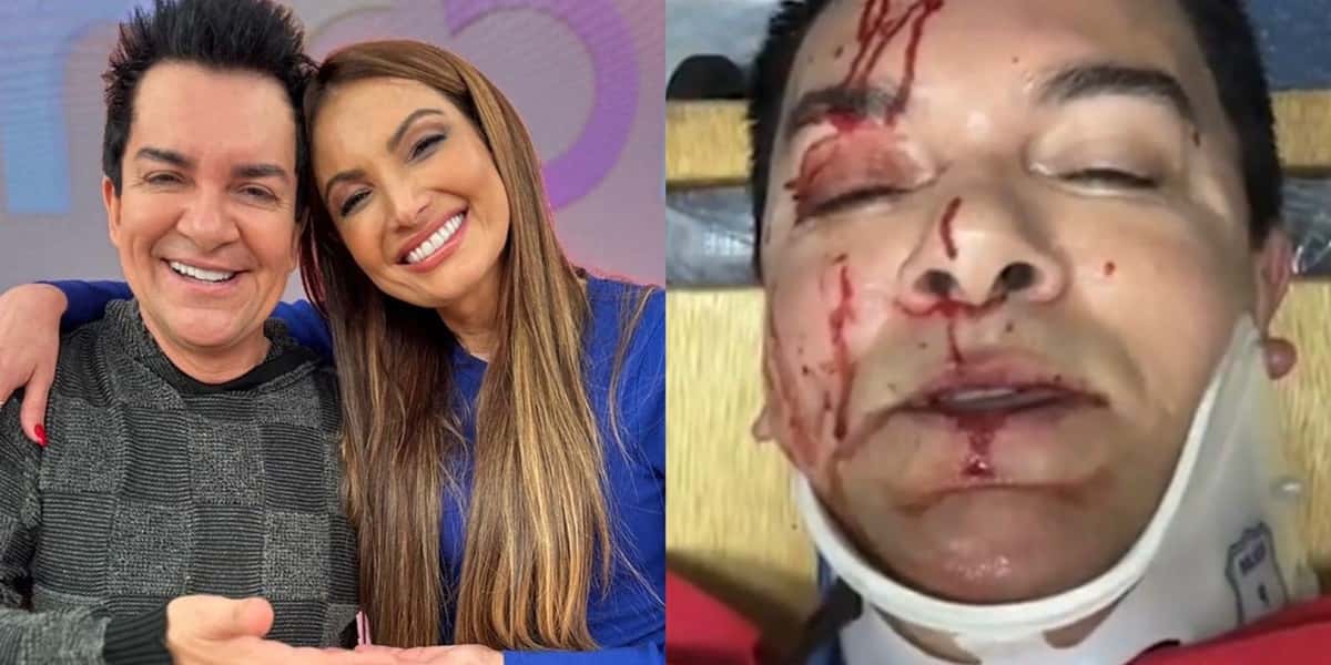 Regis Danese foi vítima de acidente de carro (Foto: Reprodução / Montagem TV Foco)