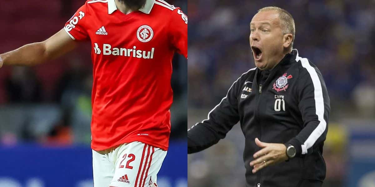 Bruno Mendez no Internacional e Mano Menezes no Corinthians (Reprodução - Internet)