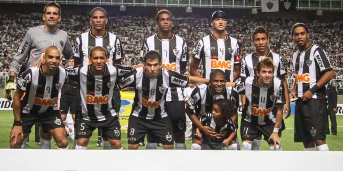 Elenco do Atlético Mineiro na Libertadores de 2013 (Reprodução - Internet)