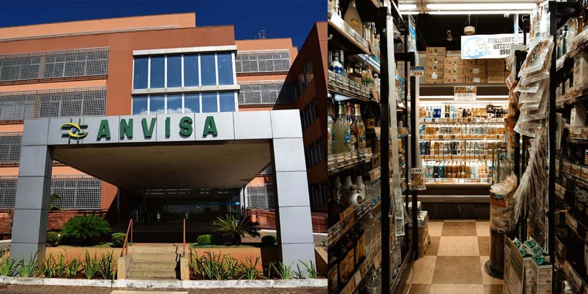 Fachada da Anvisa e mercado - Foto Reprodução Internet