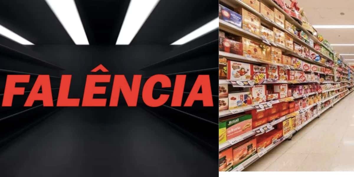 Falência de supermercado (Fotos: Reproduções / TV Foco / Internet)