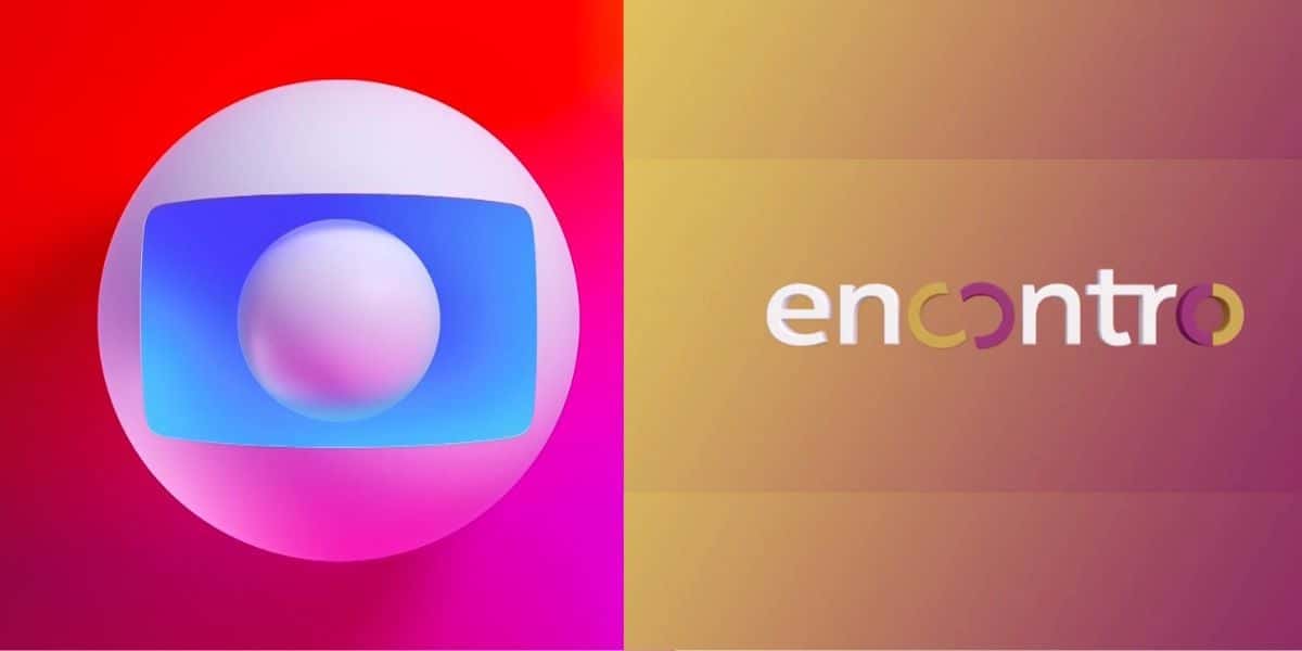 Logo da Globo e do programam Encontro - Foto Reprodução Internet