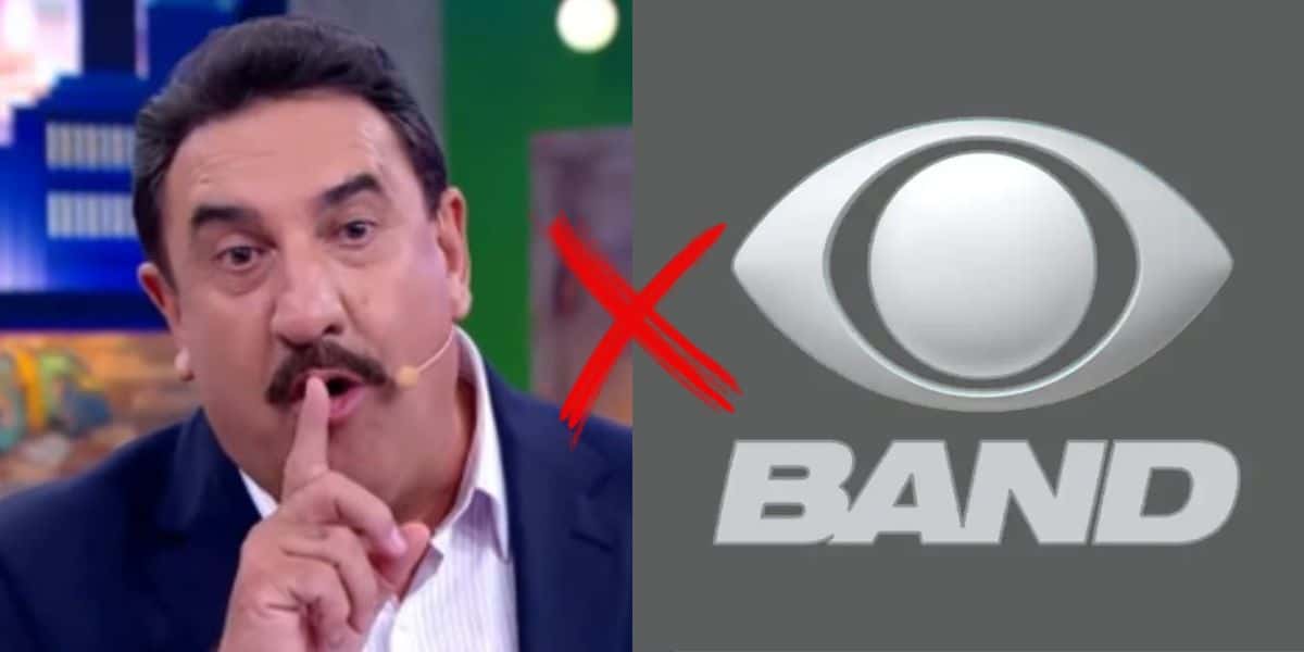 Ratinho e logo da Band - Foto Reprodução Internet