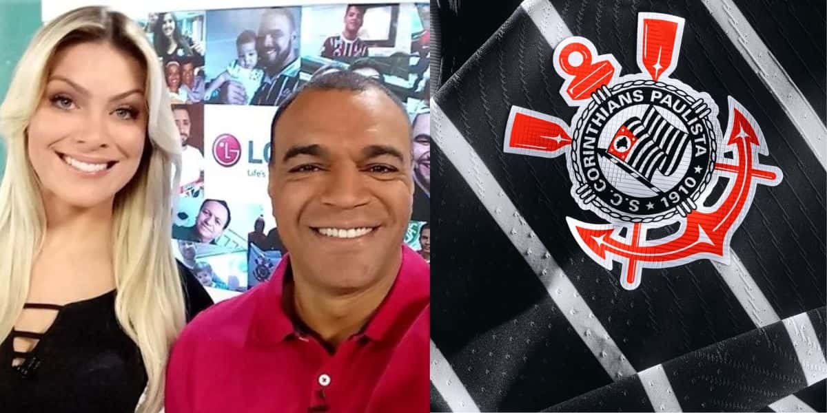 Renata Fan, Denílson e Corinthians (Reprodução - Internet)