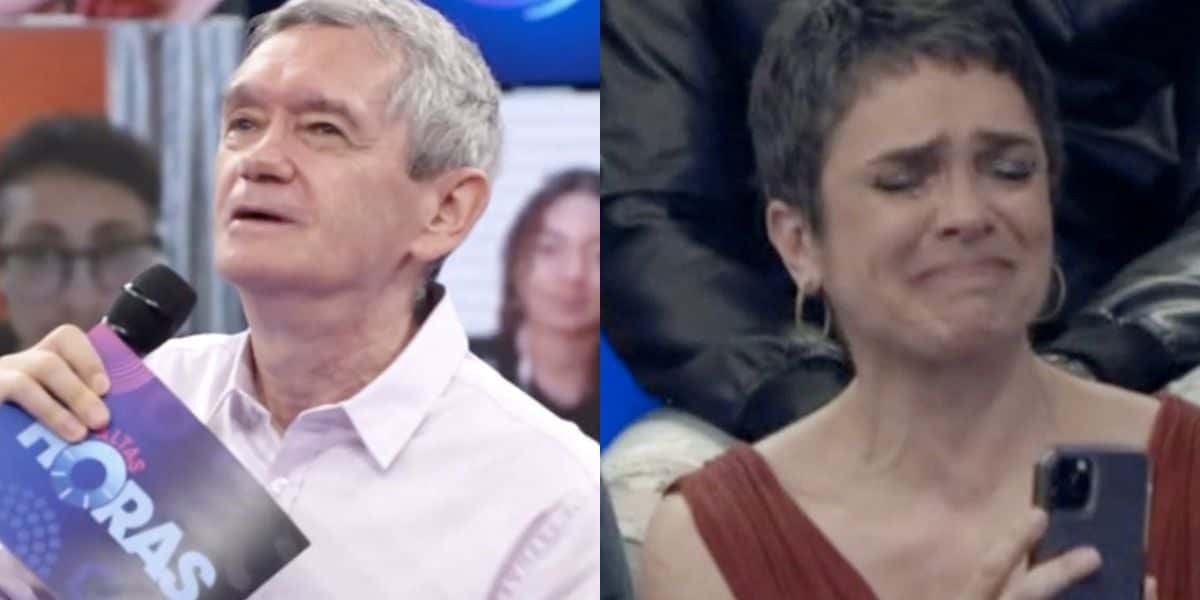 Serginho Groisman e Sandra Annenberg no Altas Horas (Foto: Reprodução / Globo)