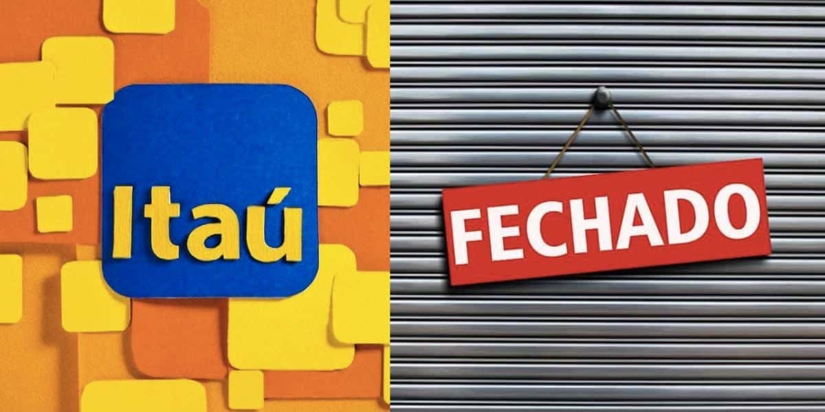 Itaú e loja fechada (Fotos: Reproduções / Internet)