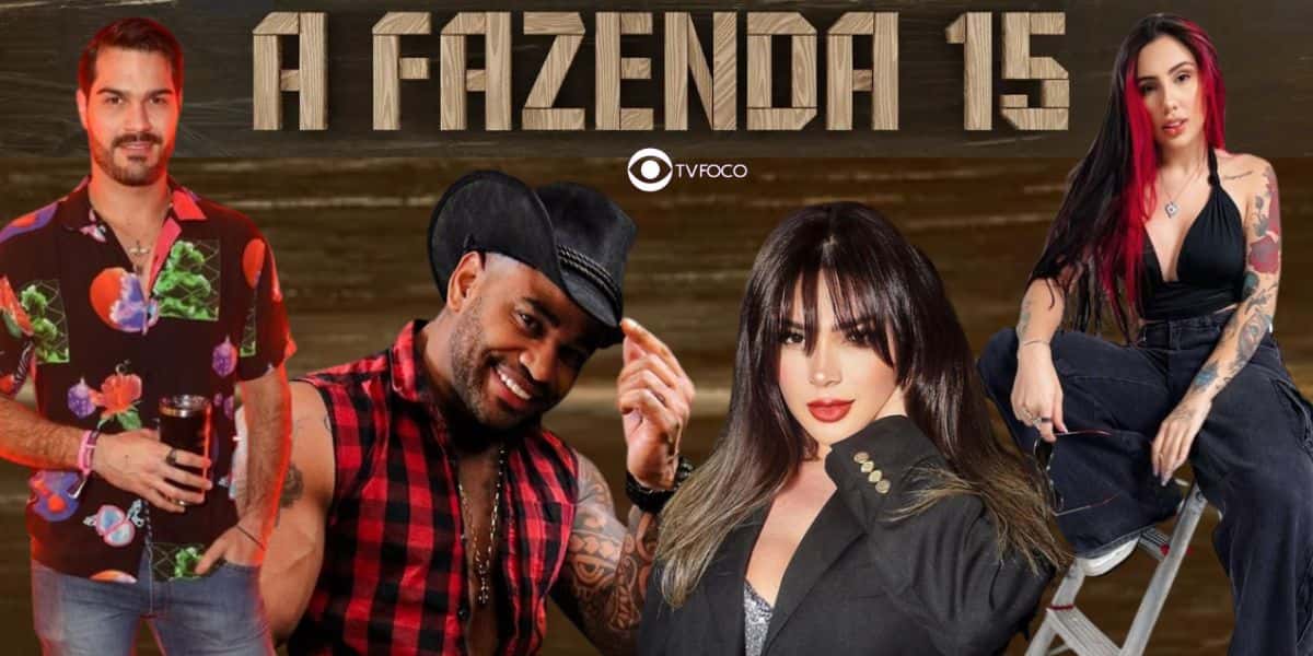 A Fazenda 15: Shayan, Cézar Black, Nadja e Alicia X foram escolhidos pelo público