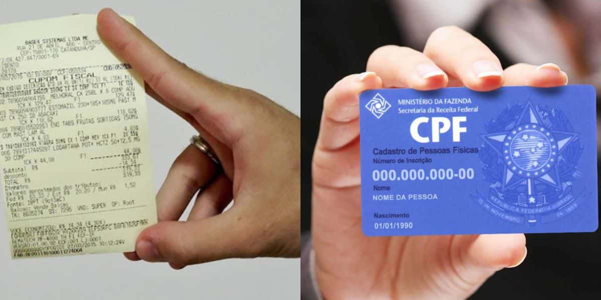 CPF na Nota Fiscal (Reprodução Internet)