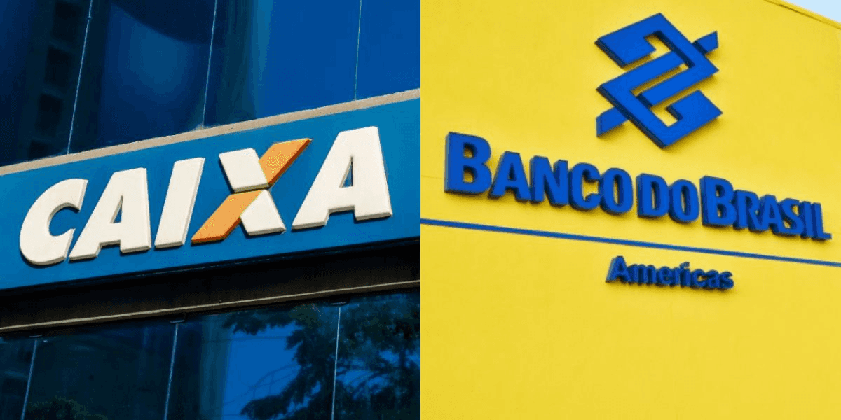Caixa e Banco do Brasil (Foto: Reprodução, Montagem, TV Foco)
