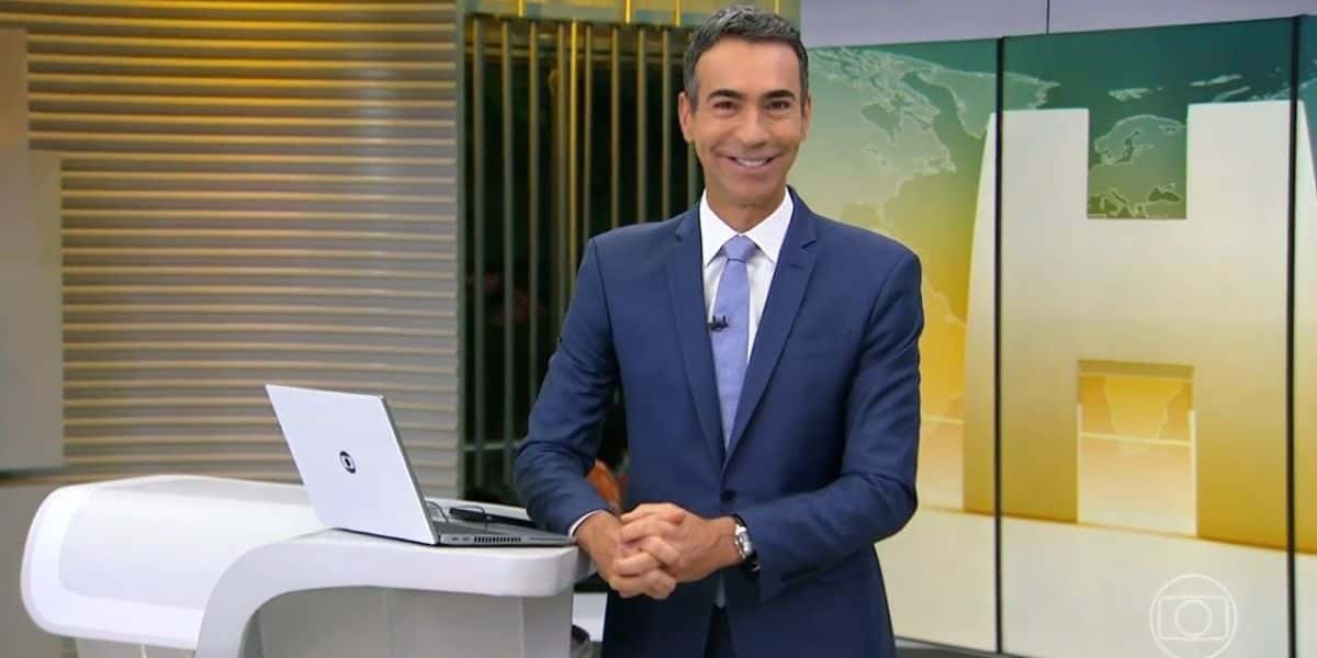 Cesar Tralli no Jornal Hoje - (Reprodução Internet)