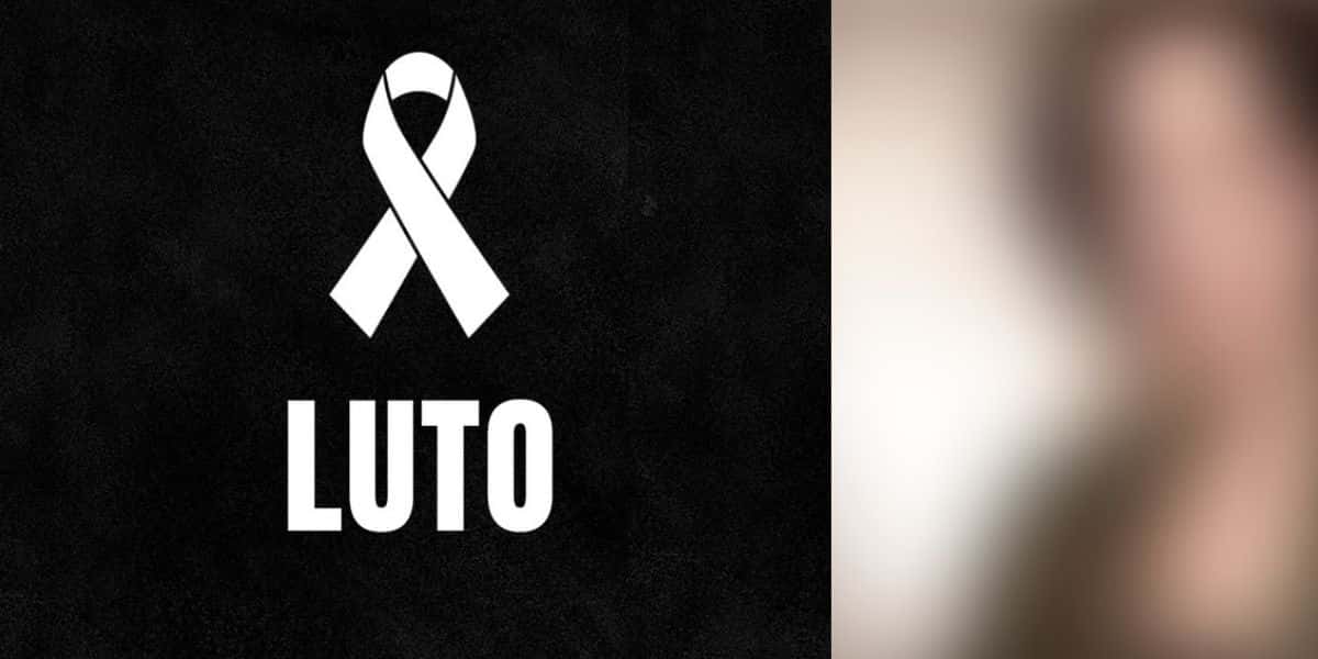 Imagem de luto e atriz (Fotos: Reproduções / Canva / Internet)