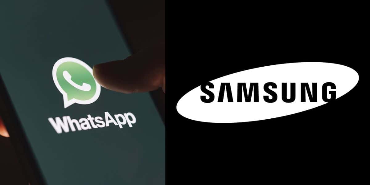 Logo do WhatsApp e da Samsung - Foto Reprodução Internet