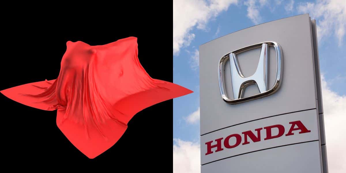 Moto coberta e Logo da Honda - Foto Reprodução Internet